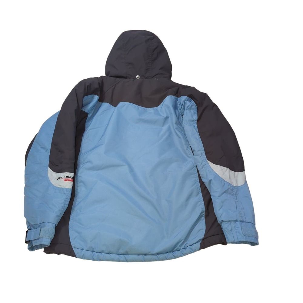 Columbia Winter Coat Women's M Sky Blue Brown Tint - Picture 3 of 6